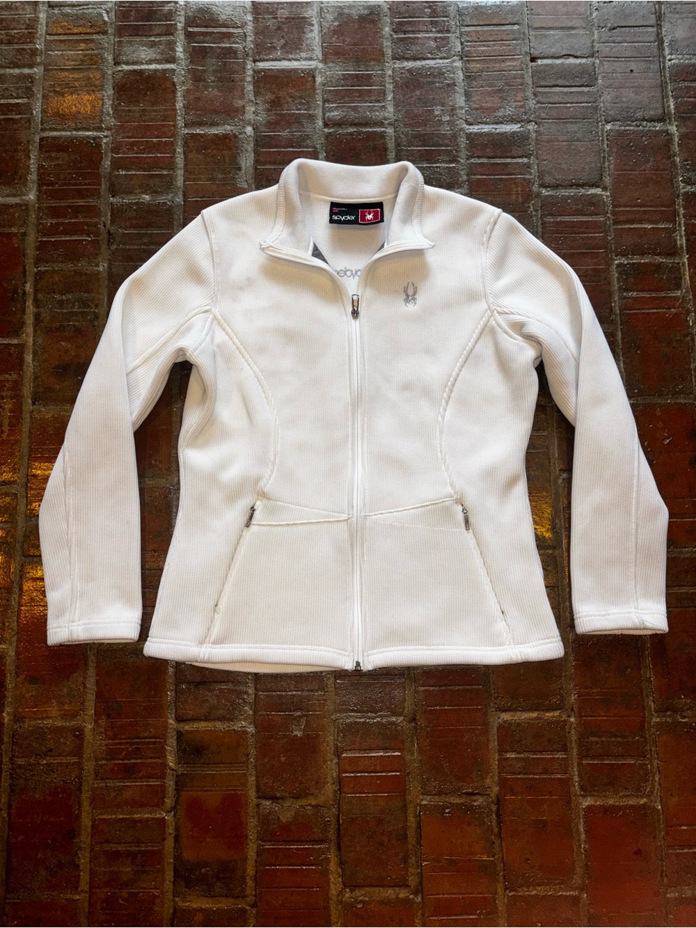 Spyder Women's White Full-Zip Fleece Jacket